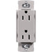 Lutron Claro 15A Receptacle Gray (CAR-15-GR)