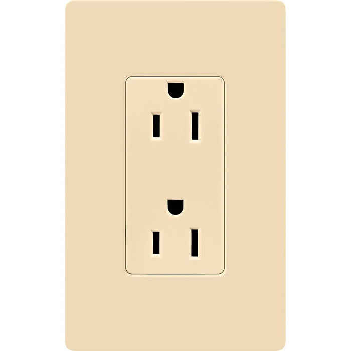 Lutron Claro 15A Receptacle Ivory (CAR-15-IV)