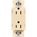 Lutron Claro 15A Receptacle Ivory (CAR-15-IV)