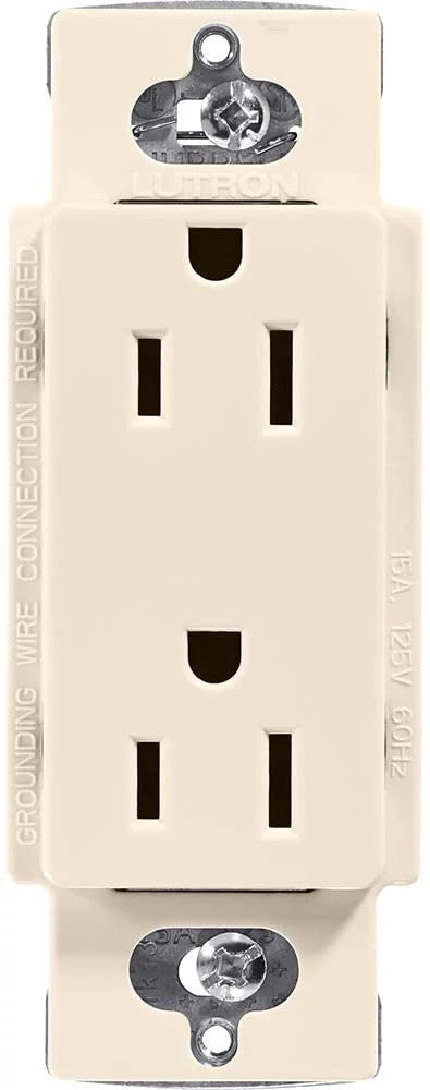 Lutron Claro 15A Receptacle Light Almond (CAR-15-LA)