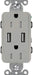 Lutron Claro 15A Receptacle USB Tamper-Resistant Gray (CAR-15-UBTR-GR)