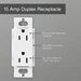 Lutron Claro 15A Receptacle Gray (CAR-15-GR)