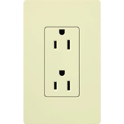 Lutron Claro 15A Receptacle Tamper-Resistant Almond (CARS-15-TR-AL)