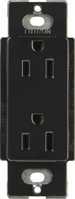 Lutron Claro 15A Receptacle Tamper-Resistant Black (CARS-15-TR-BL)