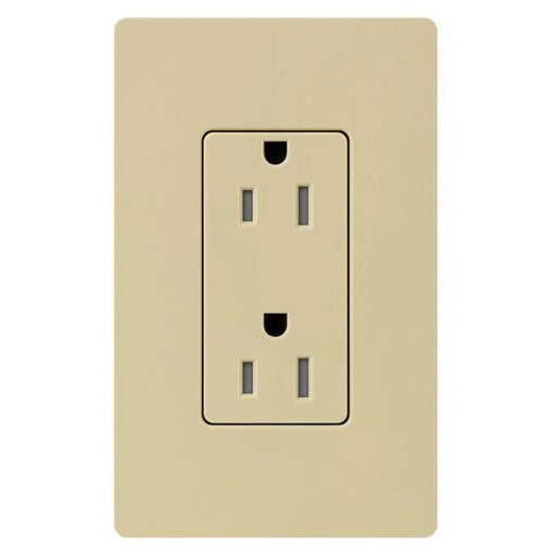 Lutron Claro 15A Receptacle Tamper-Resistant Ivory (CARS-15-TR-IV)
