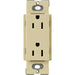 Lutron Claro 15A Receptacle Tamper-Resistant Ivory (CARS-15-TR-IV)