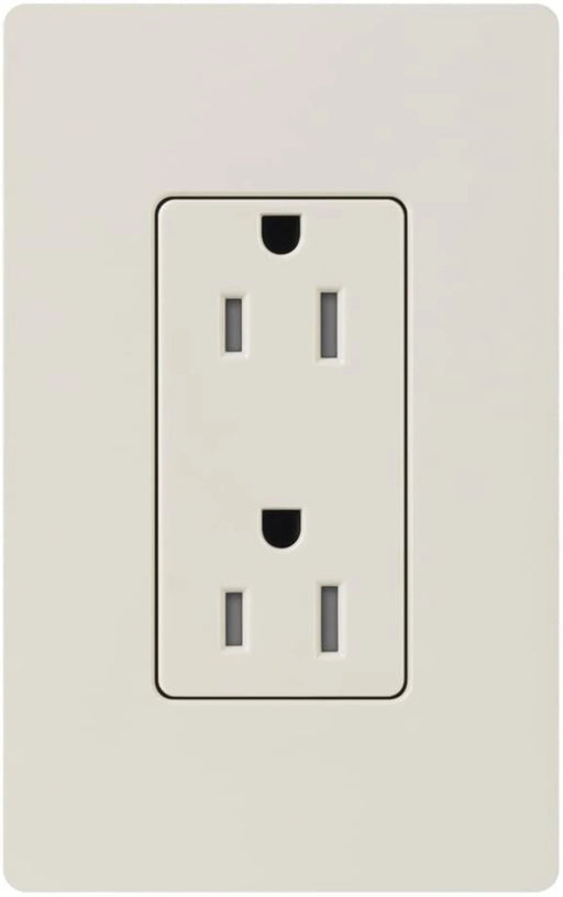 Lutron Claro 15A Receptacle Tamper-Resistant Light Almond (CARS-15-TR-LA)