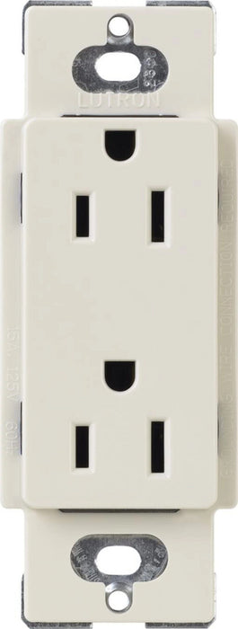 Lutron Claro 15A Receptacle Tamper-Resistant Light Almond (CARS-15-TR-LA)