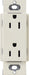 Lutron Claro 15A Receptacle Tamper-Resistant Light Almond (CARS-15-TR-LA)