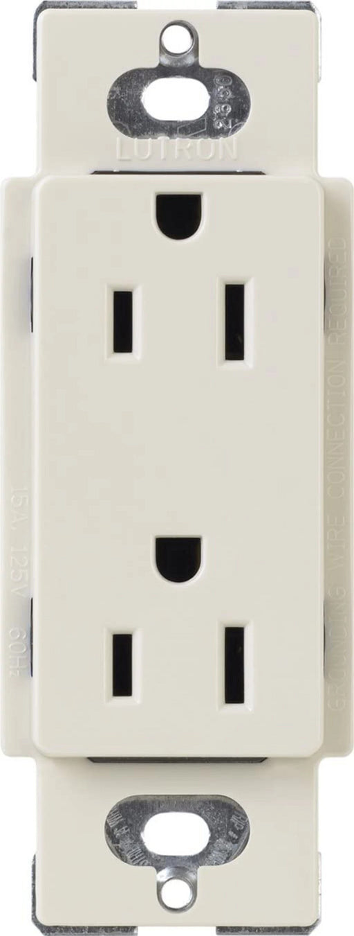 Lutron Claro 15A Receptacle Tamper-Resistant Light Almond (CARS-15-TR-LA)
