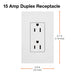 Lutron Claro Designer Tamper-Resistant Receptacle 15A 125V Satin Finish Mist (SCRS-15-TR-MI)