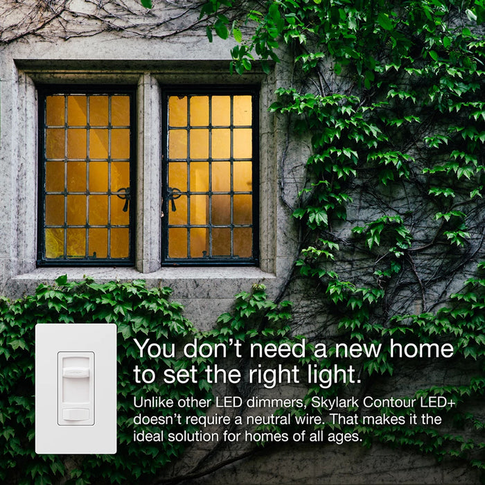 Lutron Contour 150W LED 3-Way Light Almond (CTCL-153P-LA)