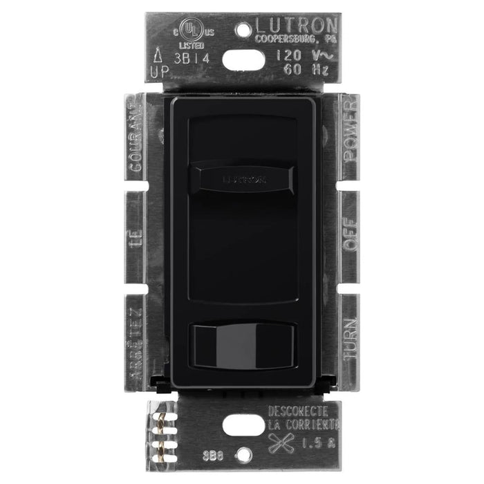 Lutron Contour 1.5A Fan 3-Way 3-Speed Black Clamshell (CTFSQ-FH-BL)