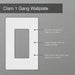 Lutron Claro Wall Plate 1-Gang 96 Pack White (CW-1-WH-96)