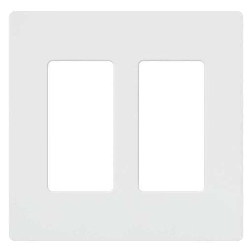 Lutron Claro Wall Plate 2-Gang 48 Pack White (CW-2-WH-48)