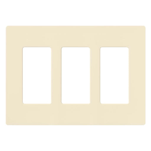 Lutron Claro Wall Plate 3-Gang Almond (CW-3-AL)