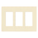 Lutron Claro Wall Plate 3-Gang Almond (CW-3-AL)