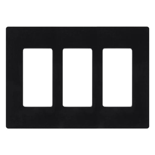 Lutron Claro Wall Plate 3-Gang Black (CW-3-BL)