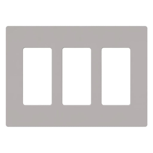 Lutron Claro Wall Plate 3-Gang Gray (CW-3-GR)