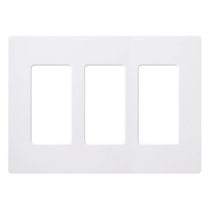 Lutron Claro Wall Plate 3-Gang 24 Pack White (CW-3-WH-24)