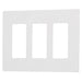 Lutron Claro Wall Plate 3-Gang Almond (CW-3-AL)