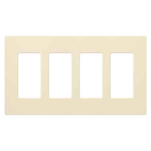Lutron Claro Wall Plate 4-Gang Almond (CW-4-AL)
