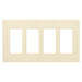 Lutron Claro Wall Plate 4-Gang Almond (CW-4-AL)