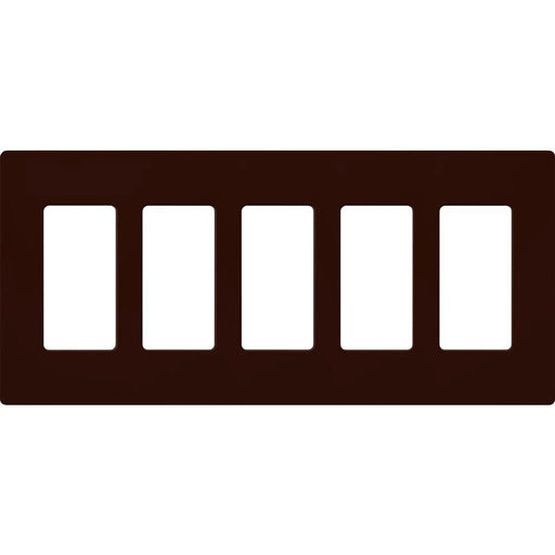 Lutron Claro Wall Plate 5-Gang Brown (CW-5-BR)