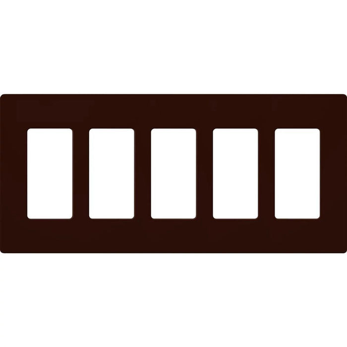 Lutron Claro Wall Plate 5-Gang Brown (CW-5-BR)