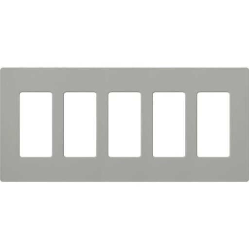 Lutron Claro Wall Plate 5-Gang Gray (CW-5-GR)
