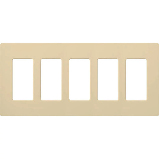 Lutron Claro Wall Plate 5-Gang Ivory (CW-5-IV)