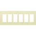 Lutron Claro Wall Plate 6-Gang Almond (CW-6-AL)