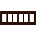 Lutron Claro Wall Plate 6-Gang Brown (CW-6-BR)