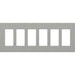 Lutron Claro Wall Plate 6-Gang Gray (CW-6-GR)