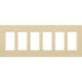 Lutron Claro Wall Plate 6-Gang Ivory (CW-6-IV)