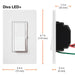 Lutron Diva LED+ Dimmer CL White 2-Pack (DVCL-153P-WH-2)