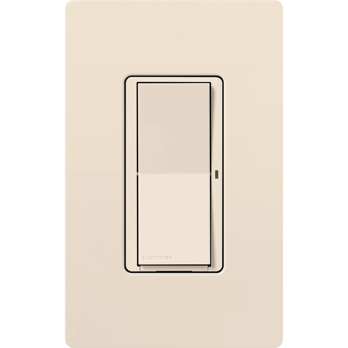 Lutron Claro Smart Switch - Load Ratings--LED 5A Incandescent/Halogen/ELV 600W Fan 3A Light Almond (DVRF-5NS-LA)