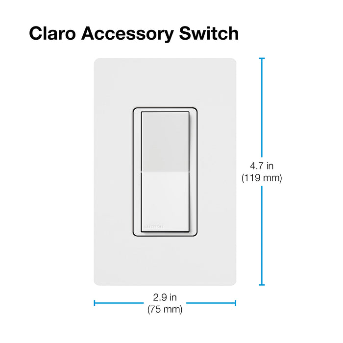 Lutron Claro Smart Accessory Switch Ivory (DVRF-AS-IV)