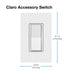 Lutron Claro Smart Accessory Switch Gray (DVRF-AS-GR)