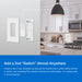 Lutron Diva Smart Dimmer/Pico Paddle Remote/Wall Plate Bracket/Wall Plate White (DVRF-PKG1D-WH)