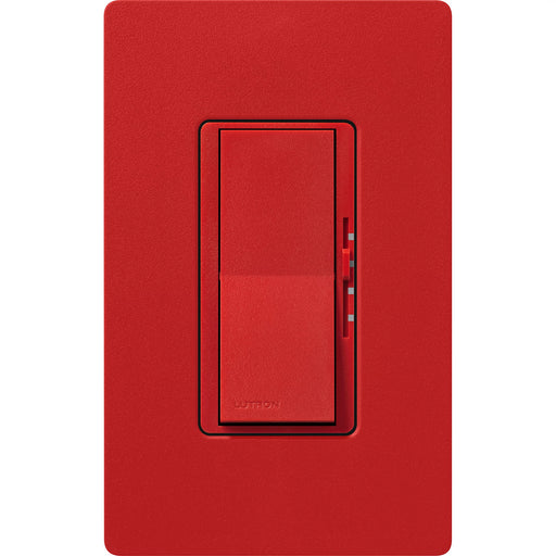 Lutron Diva (Gloss) 1.5A Single Pole 3-Speed Quite Fan/Light Control Signal Red (DVSCFSQ-LF-SR)