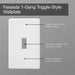 Lutron Fassada Wall Plate 1-Gang Almond (FG-1-AL)