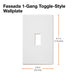 Lutron Fassada Wall Plate 1-Gang Almond (FG-1-AL)
