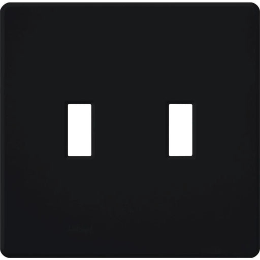 Lutron Fassada Wall Plate 2-Gang Black (FG-2-BL)