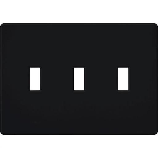 Lutron Fassada Wall Plate 3-Gang Black (FG-3-BL)