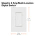 Lutron Maestro 8A Switch Almond (MA-S8AM-AL)