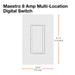 Lutron Maestro 8A Switch Gray (MA-S8AM-GR)
