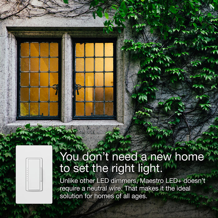 Lutron Maestro 150W LED Multi-Location Ivory Clamshell (MACL-153MH-IV)