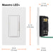 Lutron Maestro 150W LED Multi-Location Ivory Clamshell (MACL-153MH-IV)