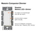 Lutron Maestro Accessory Dimmer Light Almond Clamshell (MA-RH-LA)